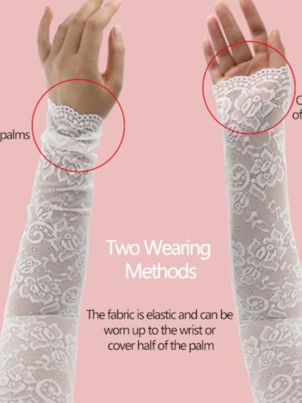 Lace Fingerless Gloves for Women, Elbow Length, Wedding Bridal Bundle, Party